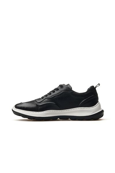 Libero Men's Genuine Leather Casual Shoes 25Y H1001 m Black
