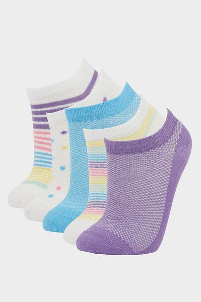 DeFacto New Season Girls' 5-Piece Cotton Booties Socks