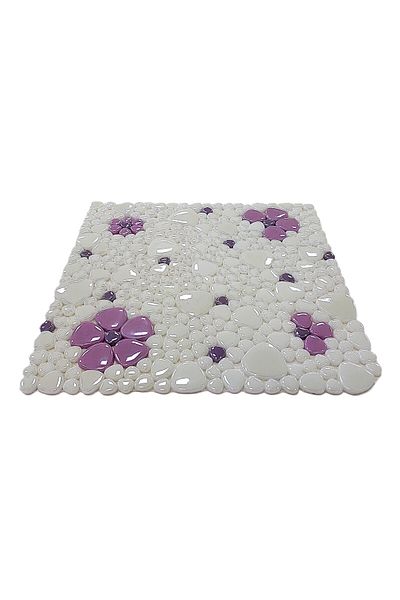 MozaiKristaL Flower Pattern for Hobby and Artistic Work 31.5X31.5Cm. Glass Mosaic (5 Mesh Tiles=0.5 M2)