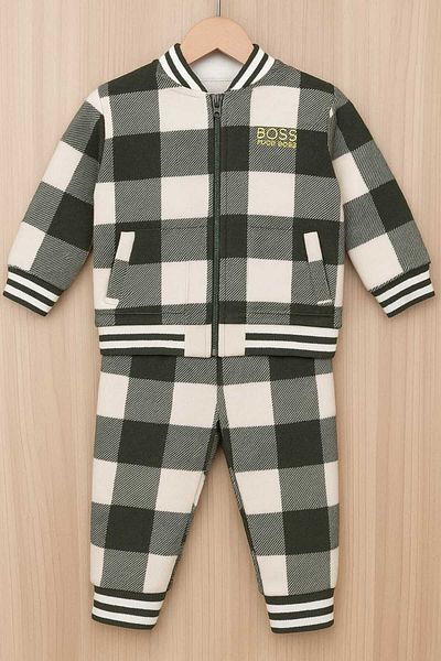 SULİFESTORE Stamped Coat Suit