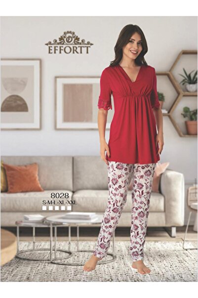 EM&FA TEKSTİL Maternity Floral Pajama Set
