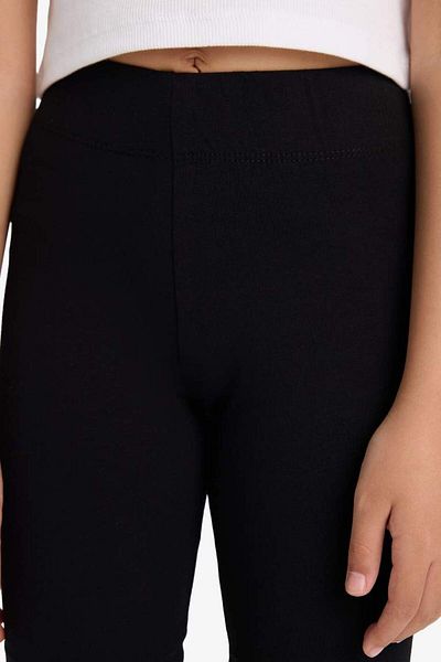 DeFacto New Season Girl's Biker Combed Cotton 2-Piece Leggings