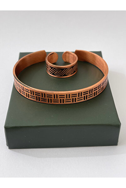 Rupen Kraft Unisex adjustable 100% pure copper bracelet stylish copper ring c...