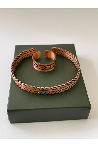 Rupen Kraft Unisex adjustable 100% pure copper bracelet stylish copper ring c...