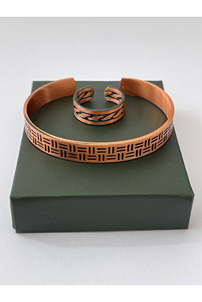 Rupen Kraft Unisex adjustable 100% pure copper bracelet stylish copper ring c...