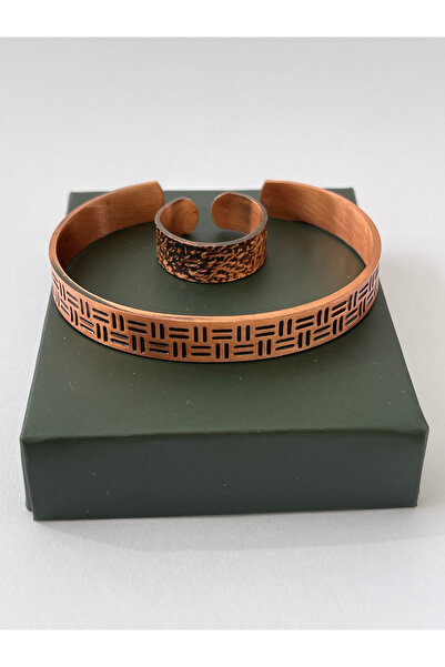Rupen Kraft Unisex adjustable 100% pure copper bracelet stylish copper ring c...