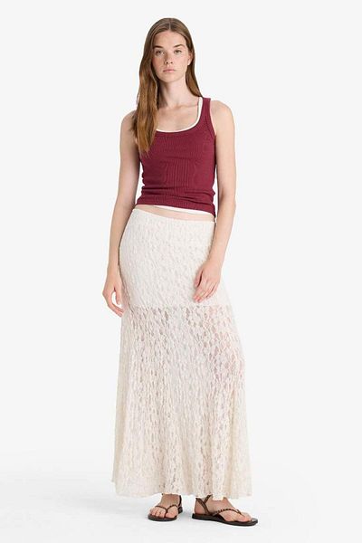 DeFacto New Season Fitted U-Neck Ribbed Camisole Undershirt