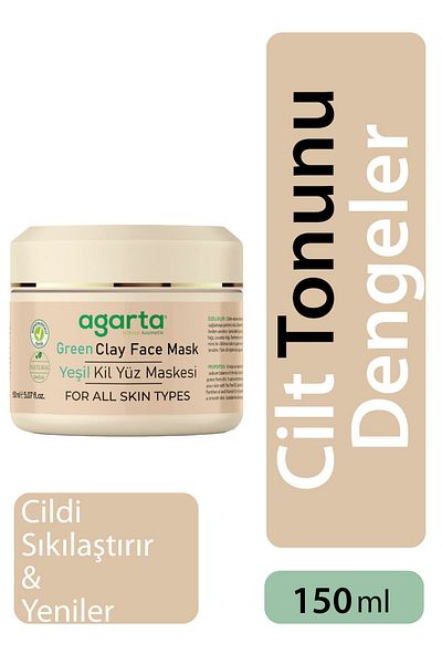 SAVA HOME COLLECTİON Agarta Green Clay Face Mask 150 ml
