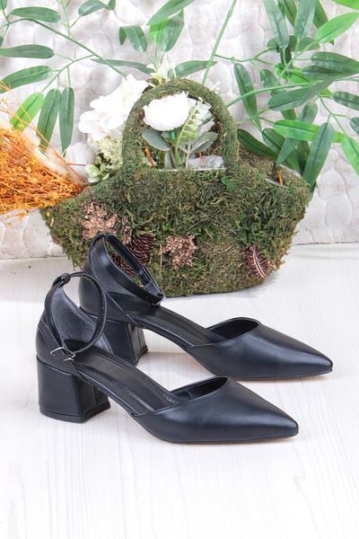 fort 110-416 Comfortable Low Thick Heeled Women's Shoes