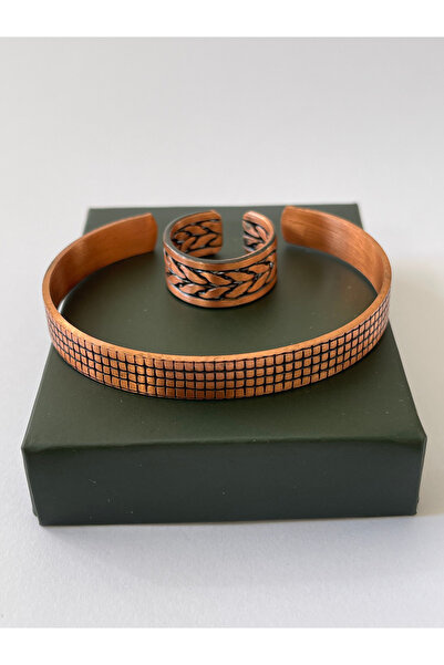 Rupen Kraft Unisex adjustable 100% pure copper bracelet stylish copper ring c...