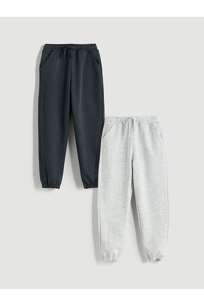 LC Waikiki Boys Jogger Sweatpants with Elastic Waist 2 Pcs