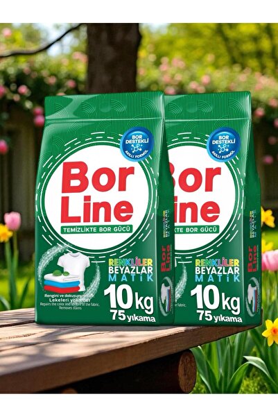 BORLINE 2 Adet 10 kg Renkliler İçin Toz Deterjanı