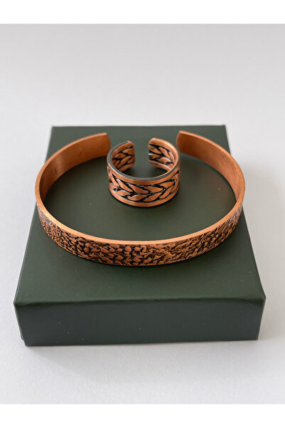 Rupen Kraft Unisex adjustable 100% pure copper bracelet stylish copper ring c...