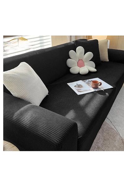 Arzuyum Lycra Fabric Seat Cover Case 3 Seater Sofa Cover Sofa Bed Cover with Flexible Elastic