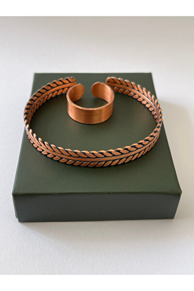 Rupen Kraft Unisex adjustable 100% pure copper bracelet stylish copper ring c...