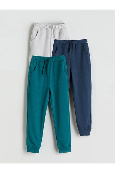 LC Waikiki Elastic Waist Boys Jogger Tracksuit Bottom 3-Piece