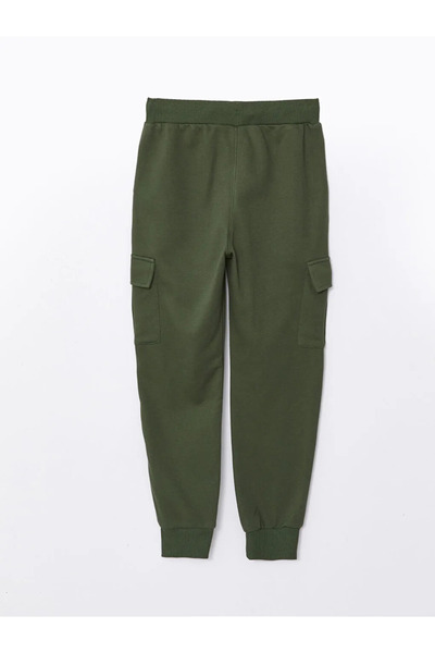 LC Waikiki LCW Kids Yeşil Beli Lastikli Erkek Çocuk Jogger Eşofman Altı