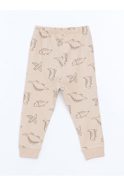 LC Waikiki Patterned Baby Boy Jogger Sweatpants with Elastic Waist
