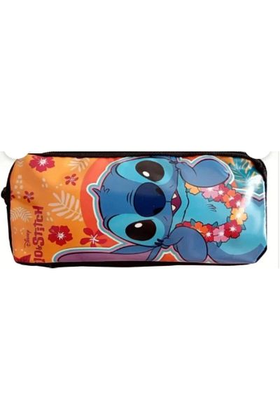 DerinHome Stitch Character Printed Double Eye Pen Holder Pencil Case