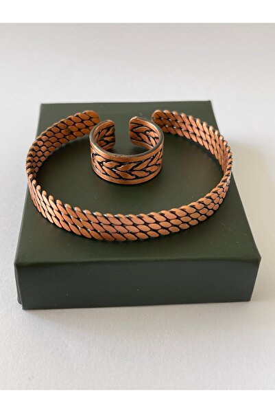 Rupen Kraft Unisex adjustable 100% pure copper bracelet stylish copper ring c...
