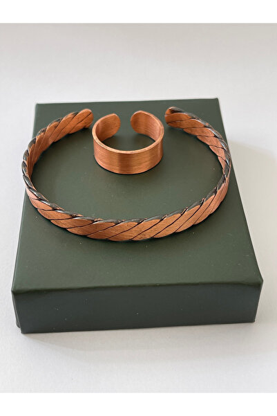 Rupen Kraft Unisex adjustable 100% pure copper bracelet stylish copper ring c...
