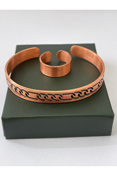 Rupen Kraft Unisex adjustable 100% pure copper bracelet stylish copper ring c...