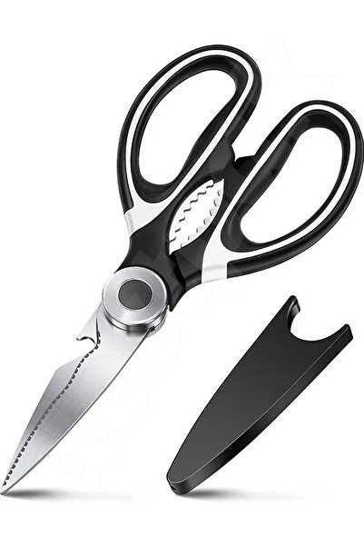 Destpak مقص مطبخ - متعدد الوظائف حاد للغاية - كسارة الجوز - اللحوم والدجاج وا...