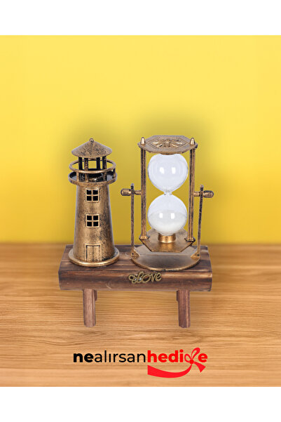 Ne Alırsan Hediye Dekoratif Kum Saati ve Mini Gramofon / Deniz Feneri Tasarım...