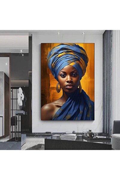 idora Slika moderne afričke žene, poster za dnevnu sobu, portret etničke žene...