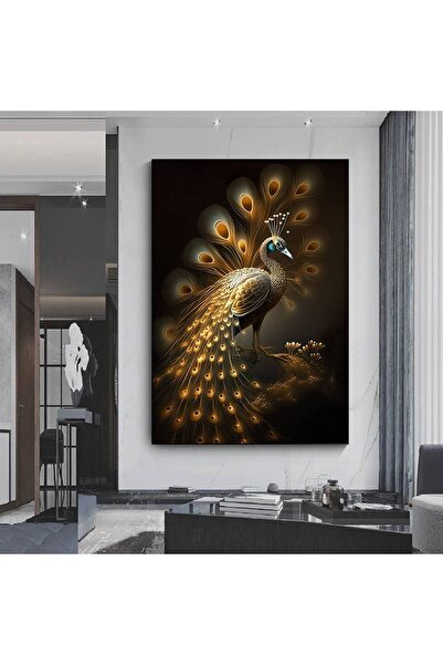 idora Modern Art Peacock – Luksuzna digitalna umetnost; Slika na platnu s paunom