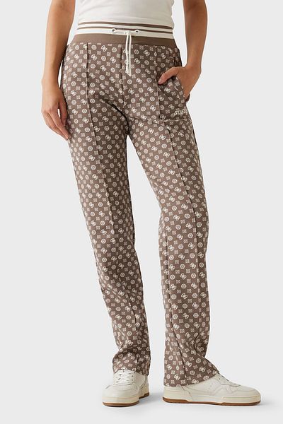 Guess New Aggie 4g Logo Printed Regular Fit Jogger Pants V5Yb20Kb212 Pants V5Yb20 Kb212