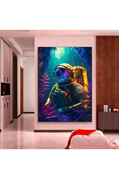 idora Poster astronauta; Neonska zidna umetnost naučne fantastike