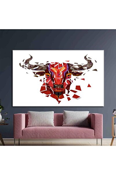 idora Poster Red Bull, zidna umetnost; Dekoracija zida s bikom; Apstraktni pr...