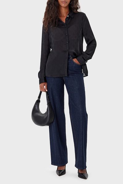 Guess Ls Marthe 4g Logo Jacquard Comfort Fit Long Sleeve Shirt W5Yh1Awhcr2 Shirt W5Yh1A Whcr