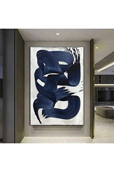 idora Apstraktna grafika plavog okeana – stil Bleu Majorelle; dizajn za uređe...
