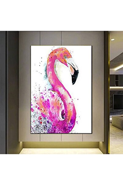 idora Platno sa ružičastim flamingom, moderni zidni poster sa velikim životin...