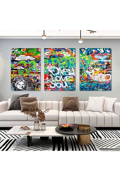 idora Urban Graffiti Kanvas Sanatı; Büyük Pop Art Dekor; Arkadaşa Hediye; Büyük Baskı