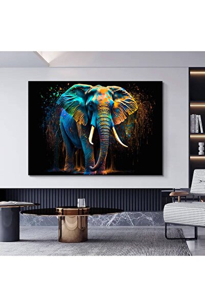 idora Platno sa slonom u Banksy stilu, pop art poster sa slonom, grafiti deko...