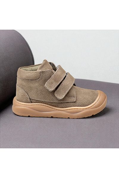 JOJO KIDS Unisex Children's Genuine Leather, Orthopedic Ankle Velcro Shoes, Non-Slip Rubber Sole, Easy Walking