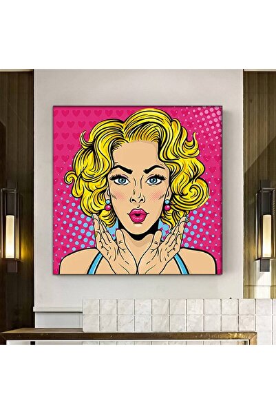 idora Pop Art ženska zidna umetnost – Zabavan stil, print sa temom usana