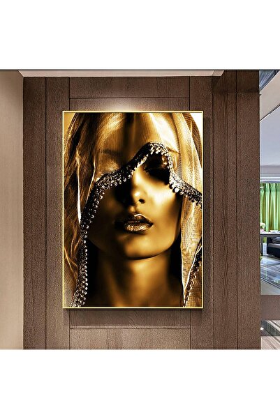 idora Modern Afrikalı Kadın Tablosu – Oturma Odası Dekoru, Etnik Kadın Sanatı