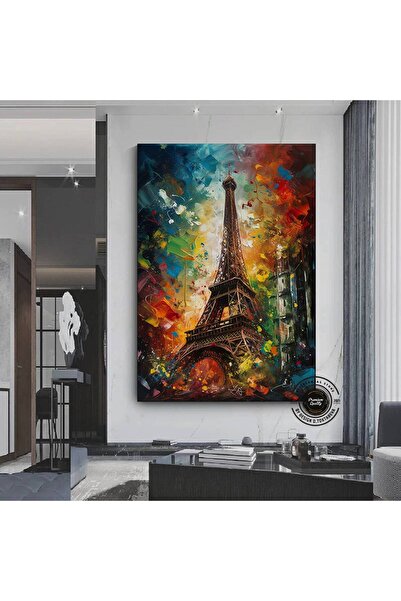 idora Eiffelova kula apstraktni uokviren poster; Parizski print; Šarena slika...