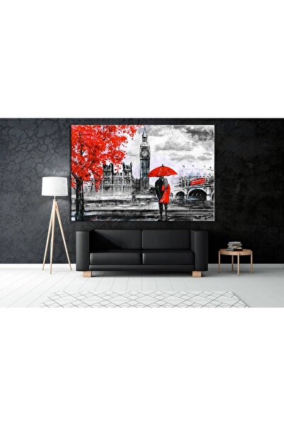 idora Modern Art Canvas, London Art, Slikanje na platnu sa kišobranom