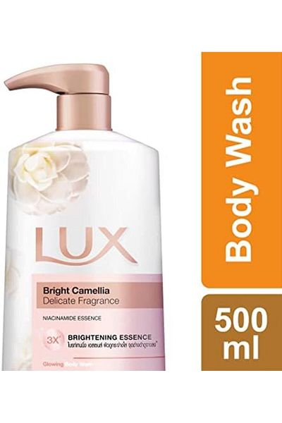 LUX Bright Camellia Glowing Body Wash Brightening Essence Niacinamide Essence 500ml