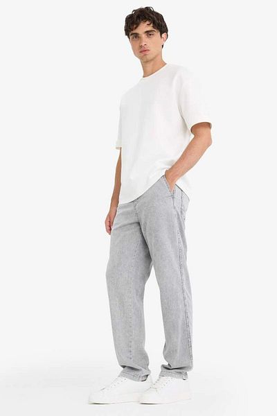 DeFacto New Season Wide Leg Wide Leg Jean Snow Washed Trousers