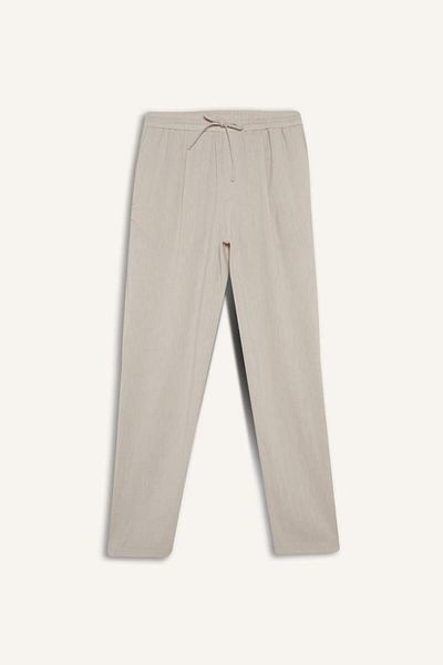 DeFacto New Season Relax Fit Short Leg Linen Look Trousers