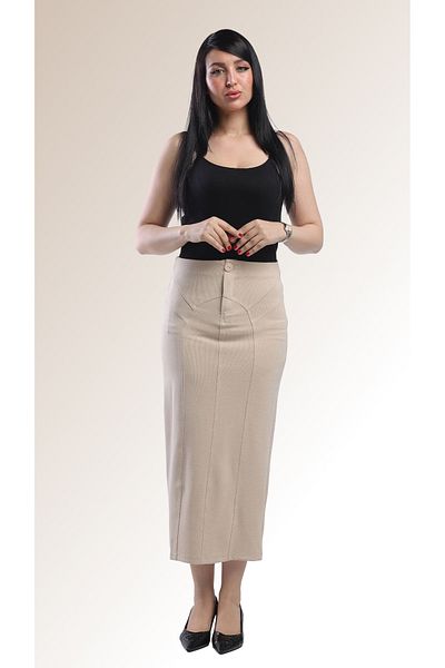 SUGA Iris midi skirt