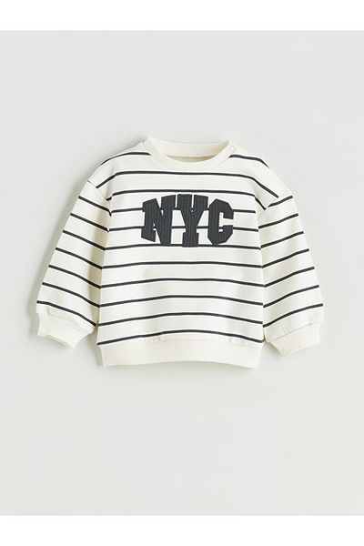 LC Waikiki Lcw Baby New Season Embroidered Baby Boy Sweatshirt and Trousers 2-Piece