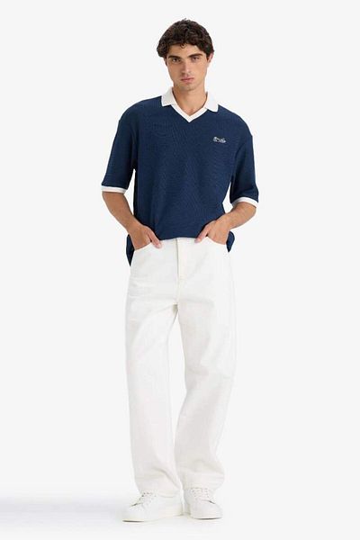 DeFacto New Season 100% Cotton Baggy Fit Wide Leg Jean Trousers