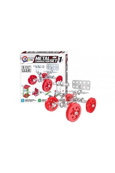 Technok Metal Construction Set TechnoK, 112 Pieces, 40x20x21cm